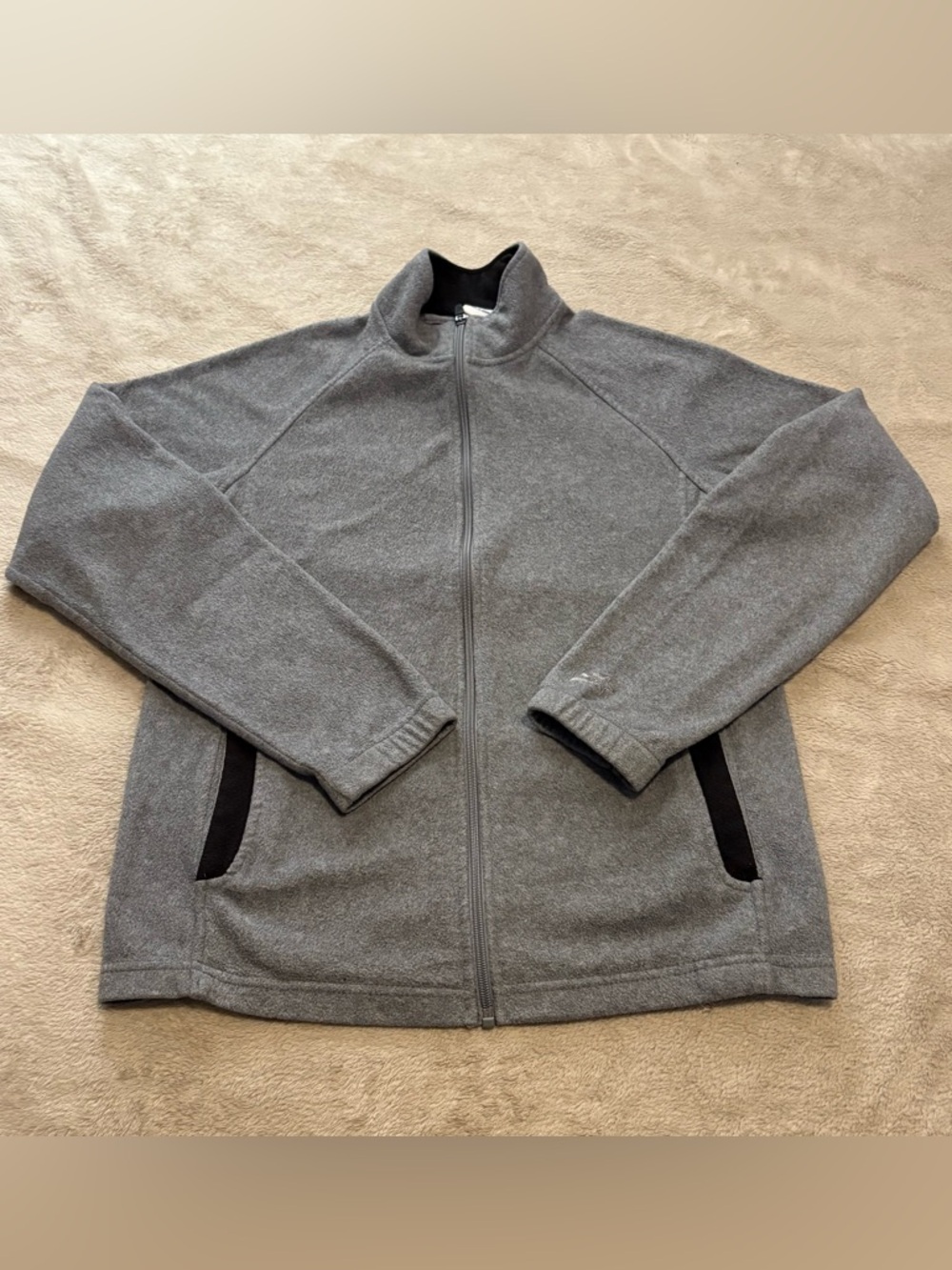 Starter Gray Full‑Zip Fleece Jacket – Men’s S